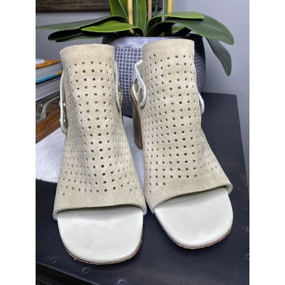 Rag & Bone Leigh Sandal Stucco Suede Womens Size 37.5 - Picture 9 of 14